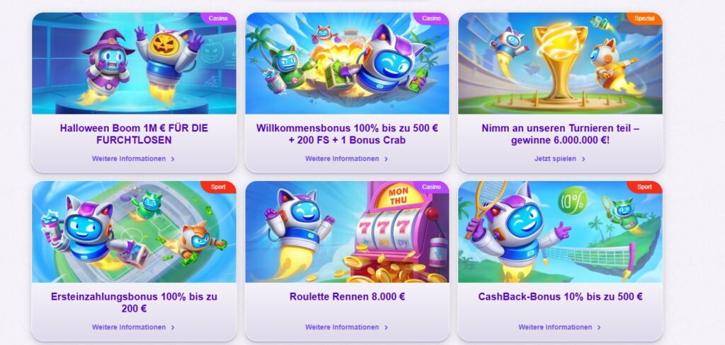 Attraktive Bonusangebote und Promotionen RoboCat
